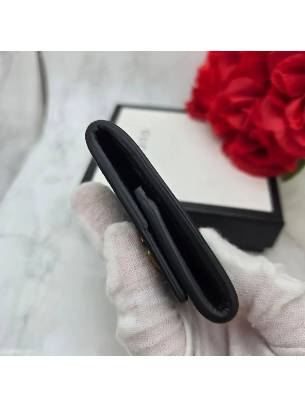 Gucci GG Marmont Coin Purse Black